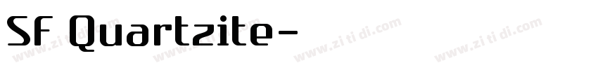 SF Quartzite字体转换